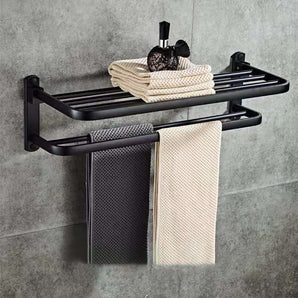 Double-layer Foldaway Luxury Towel Rack