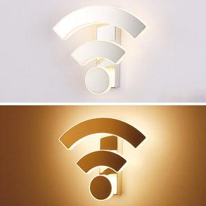 Fun and Functional Wi-Fi Logo Wall Light