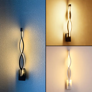 Aluminum Wave Wall Light